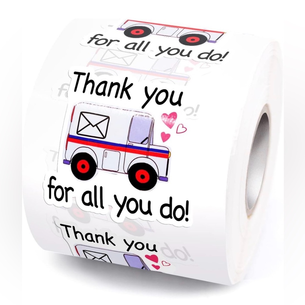 50 Postal Service Thank You Stickers